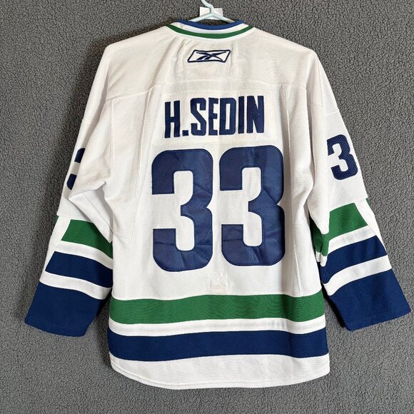 Reebok Henrik Sedin #33 Vancouver Canucks NHL Hockey Jersey - Men's Size 50 - Picture 5 of 7